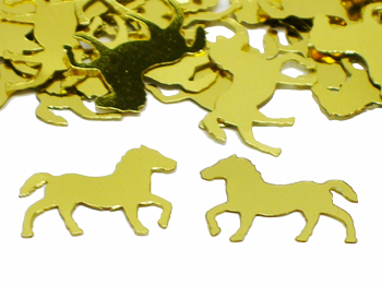 Horse Confetti, Gold by the pound or packet